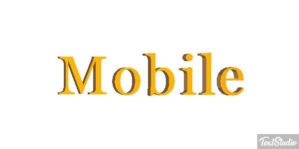 Mobile Efekt tekstowy