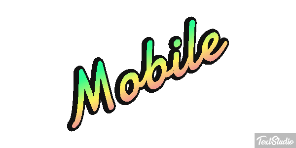 Mobile Efekt tekstowy