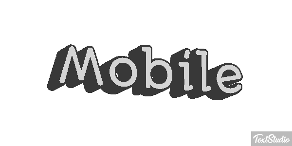 Mobile Efekt tekstowy