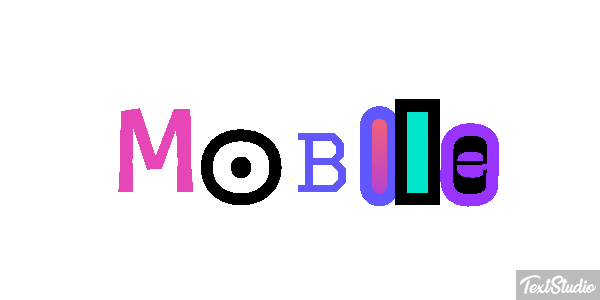 Mobile Efekt tekstowy