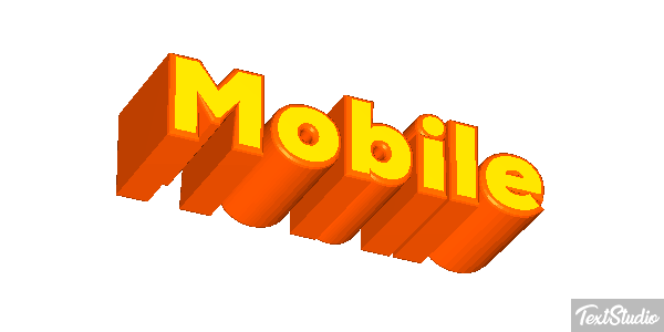 Mobile Efekt tekstowy