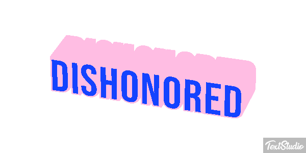 Dishonored Efeito do texto