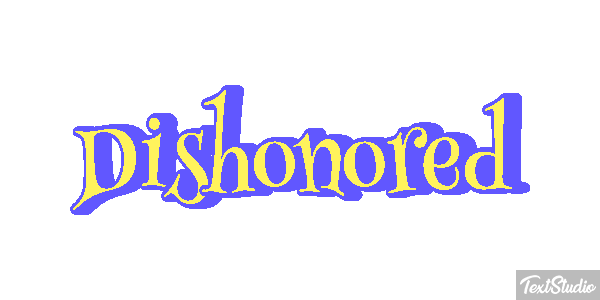 Dishonored Efeito do texto