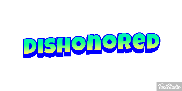 Dishonored Efeito do texto