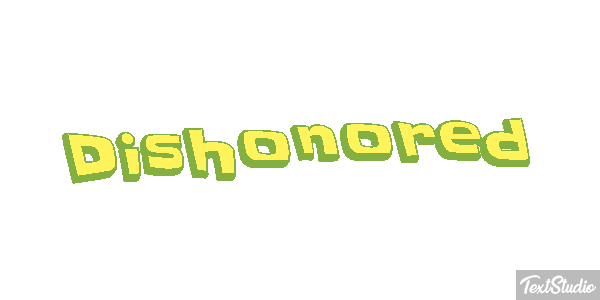 Dishonored Efeito do texto