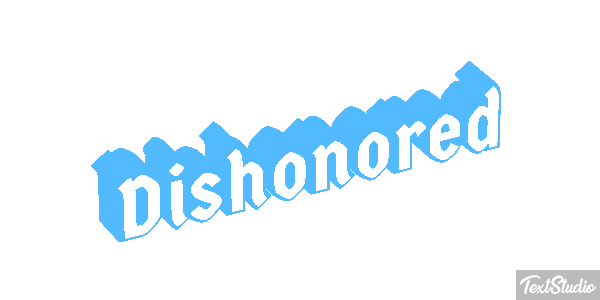 Dishonored Efeito do texto