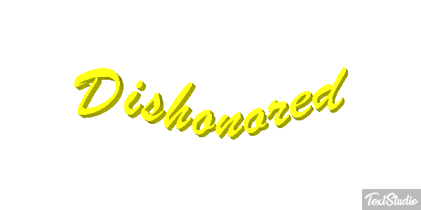 Dishonored Efeito do texto