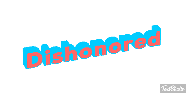 Dishonored Efeito do texto
