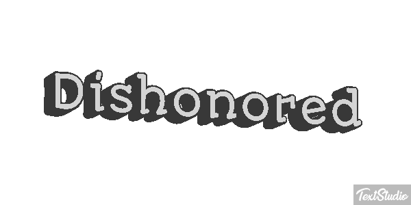 Dishonored Efeito do texto