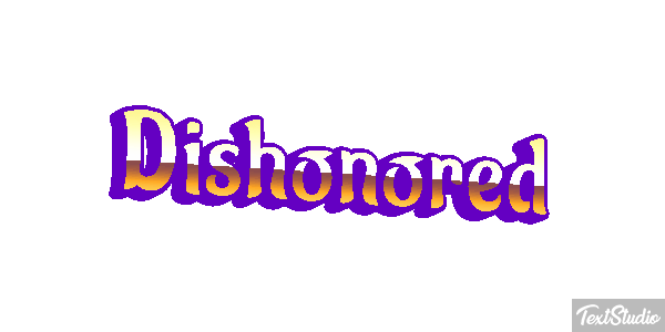 Dishonored Efeito do texto