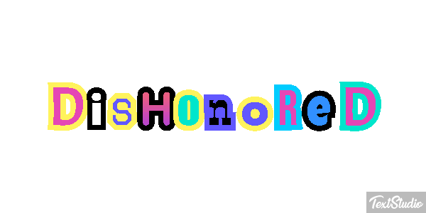Dishonored Efeito do texto