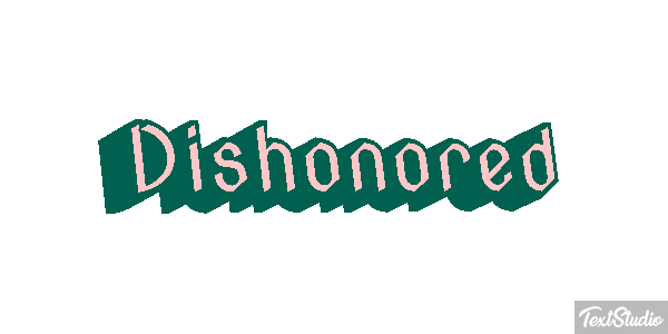 Dishonored Efeito do texto