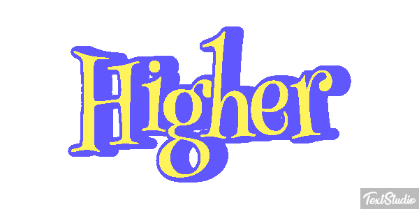 Higher Efecto de texto