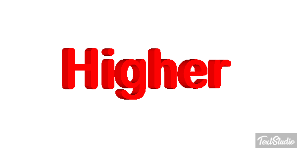 Higher Efecto de texto