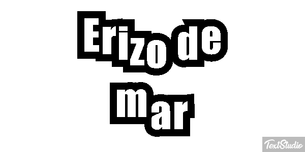 Erizo de mar Texteffekt