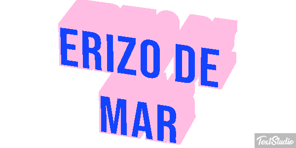 Erizo de mar Texteffekt