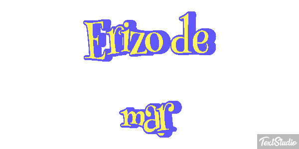 Erizo de mar Texteffekt