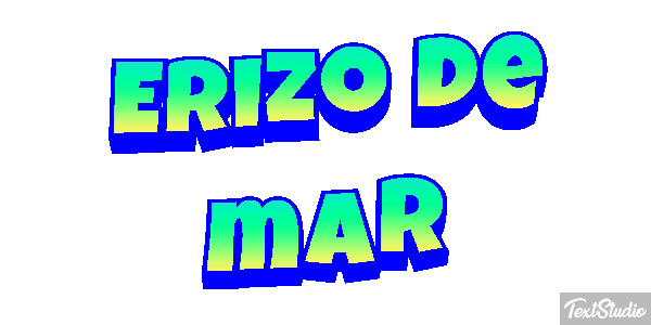 Erizo de mar Texteffekt
