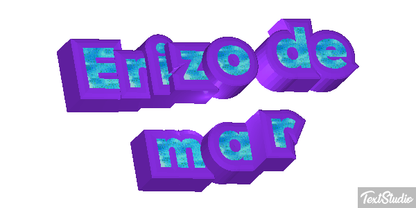 Erizo de mar Texteffekt