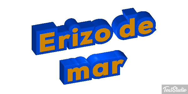 Erizo de mar Texteffekt