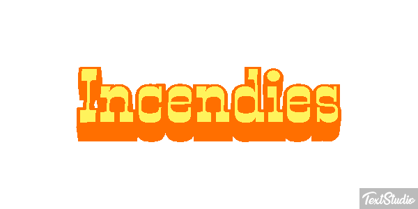 Incendies Tekst effect