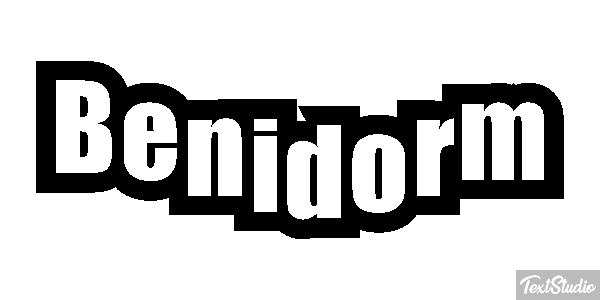 Benidorm Text effect