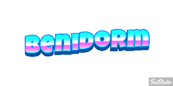 Benidorm Text effect