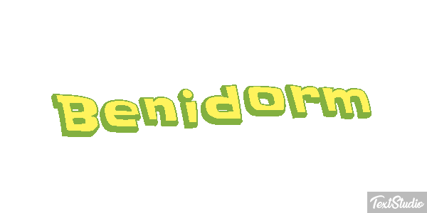 Benidorm Text effect