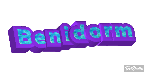Benidorm Text effect