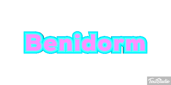 Benidorm Text effect