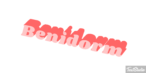 Benidorm Text effect