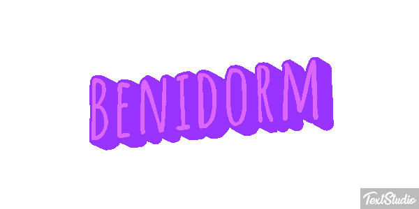 Benidorm Text effect