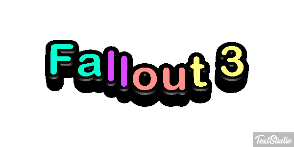 Fallout 3 Effetto testo