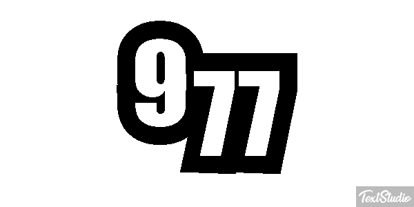 977 Текстовый эффект