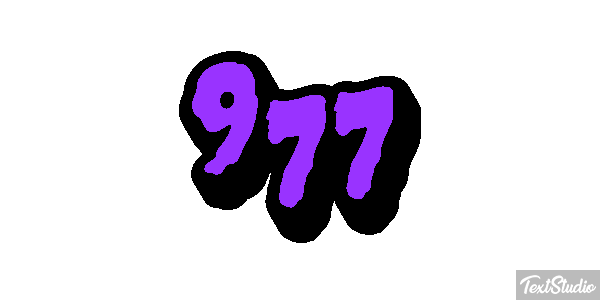 977 Текстовый эффект