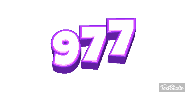 977 Текстовый эффект