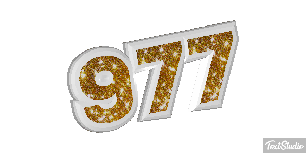 977 Текстовый эффект