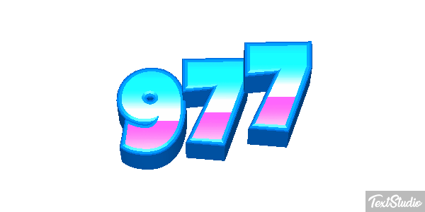 977 Текстовый эффект