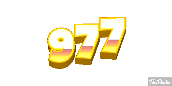 977 Текстовый эффект