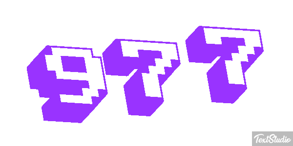 977 Текстовый эффект