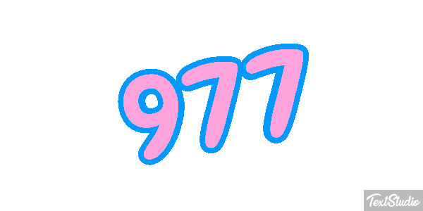 977 Текстовый эффект