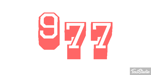 977 Текстовый эффект