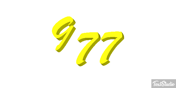 977 Текстовый эффект