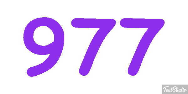 977 Текстовый эффект