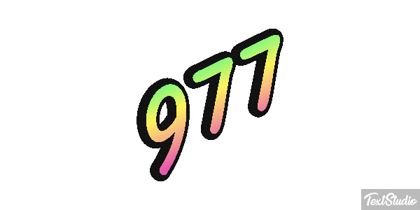 977 Текстовый эффект