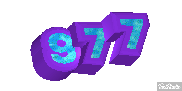 977 Текстовый эффект