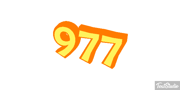 977 Текстовый эффект