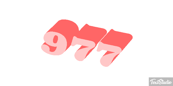 977 Текстовый эффект