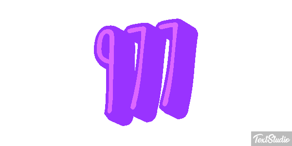 977 Текстовый эффект
