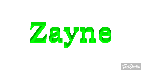 Zayne Efeito do texto